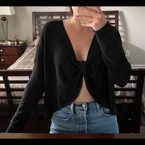 Black Twist Sweater